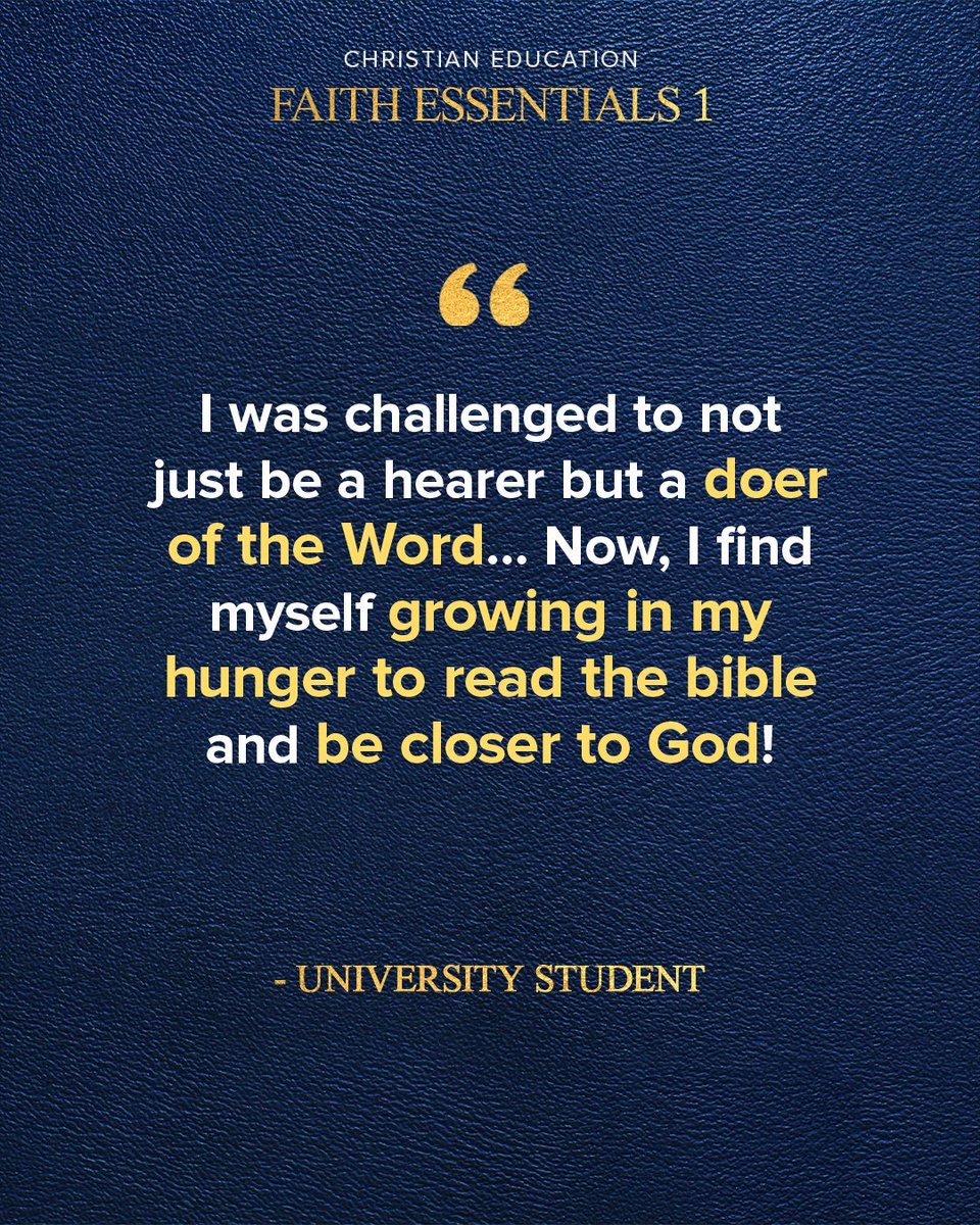 HOGC's tweet photo. We’ve heard loads of good news about how Faith Essentials 1, our online bible study, has helped people grow in God! 🤩 

Check out what some of our members had to say!

#FaithEssentials #ESSENTIALSindeed https://t.co/X8taIqGMyN