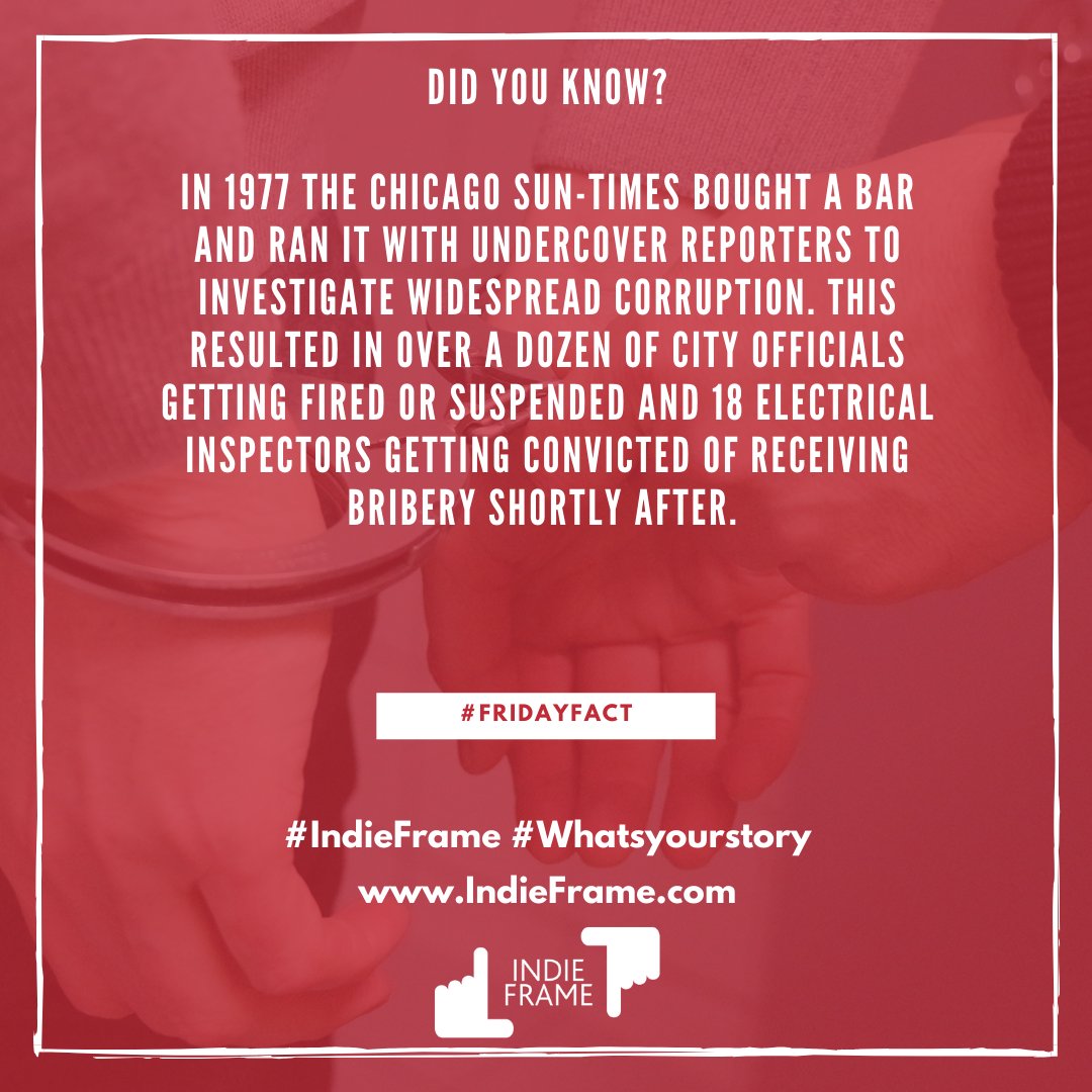 indieframe_'s tweet photo. The Chicago Sun-Times, proposed a daring project that would go down in
the annals of #journalism history as both a feat of reporting and a focal
point for ethics debates still raging today.

#history #fridayfact #fridaythoughts #newsmedia #undercover https://t.co/b8W7ysS3VI