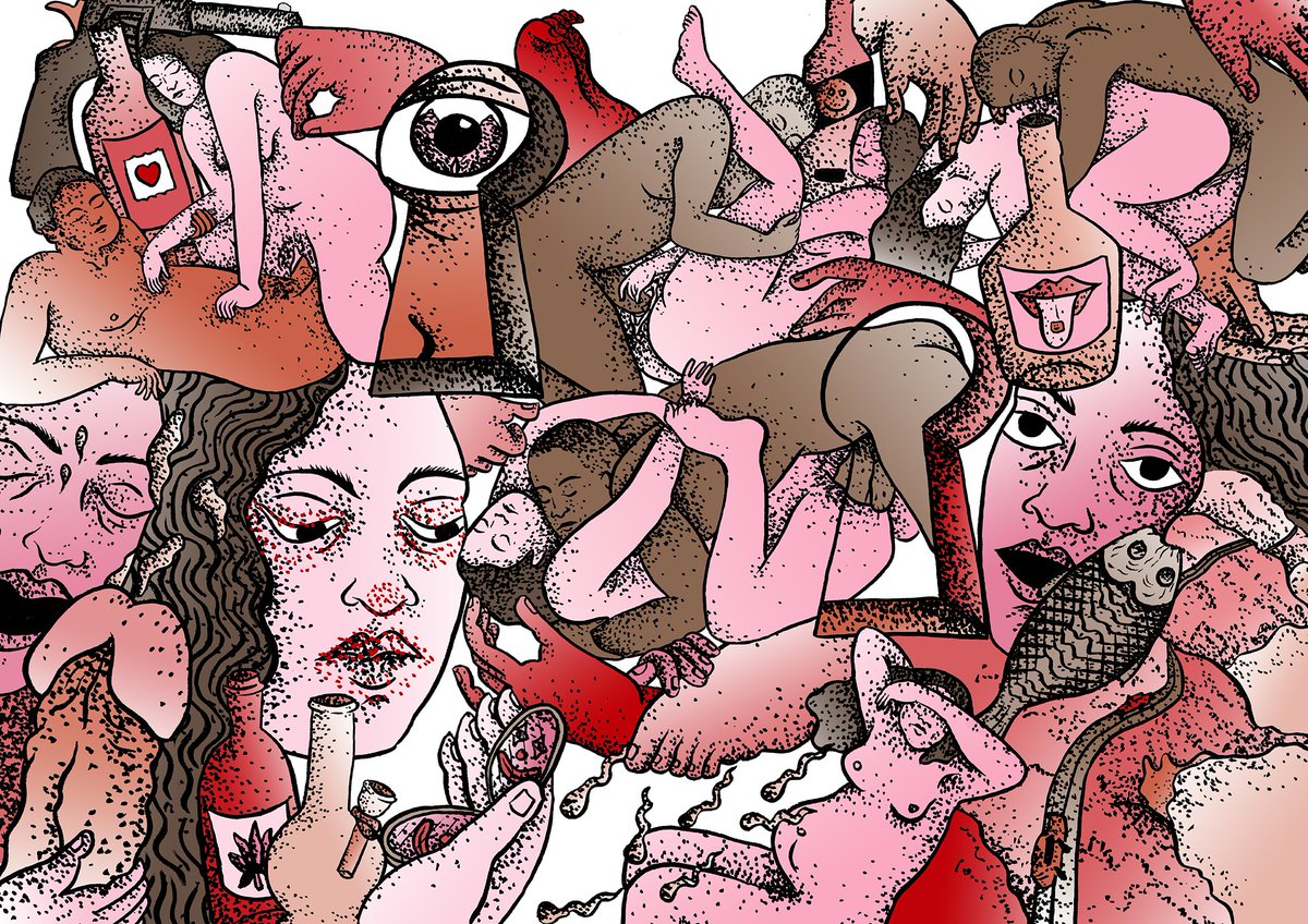 ambitmagazine's tweet photo. Boom! Here is #JulianaFutter’s 2nd illustration of #Ambit35. We are so pleased that the 1968 issue has inspired such brilliantly contemporary work. Ambit 35 features #AnnQuin, #AndrewLanyon, #TanerBaybars and more…currently £20 (normally £40) https://t.co/hB3KDa5n9Y https://t.co/JEgV3dGXIR