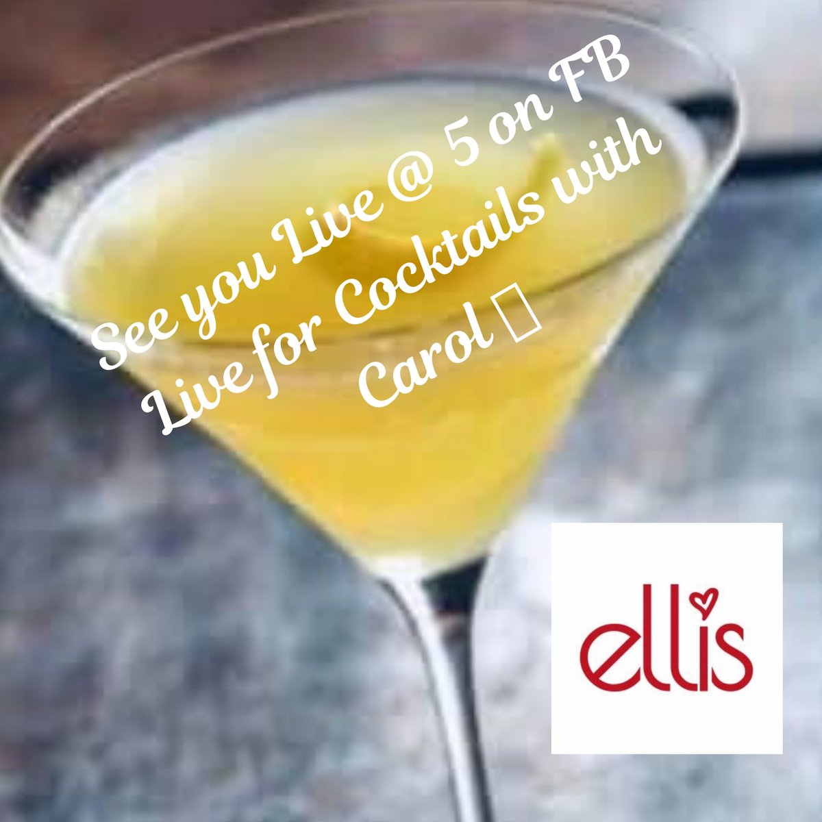 Happy Friday 🙌

See you live at 5 for “Cocktails with Carol!”🍸

#ellisgin#friday#liveat5#cocktails#weekend#supportlocalbusiness