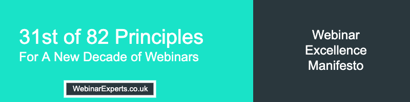 WebinarExp's tweet photo. Principle 31/82 of the Webinar Excellence Manifesto: [Webinar Testing] Test your technical and facilities setup before every webinar. 

Read the full Manifesto at https://t.co/mlMuhBRVdi #webinars #webinarexcellence #webinarexperts https://t.co/l6o1VToLKt