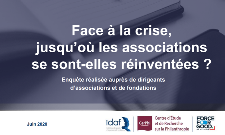 Retour sur : « Face à la crise, jusqu’où les #associations se sont-elles réinventées ? ». Résultats de l'enquête <a href="/Idafasso/">IDAF</a> <a href="/Cerphi_org/">CerPhi</a> réalisée en partenariat avec <a href="/ForceForGood_/">Force For Good</a> ow.ly/fn9T30qVMU8