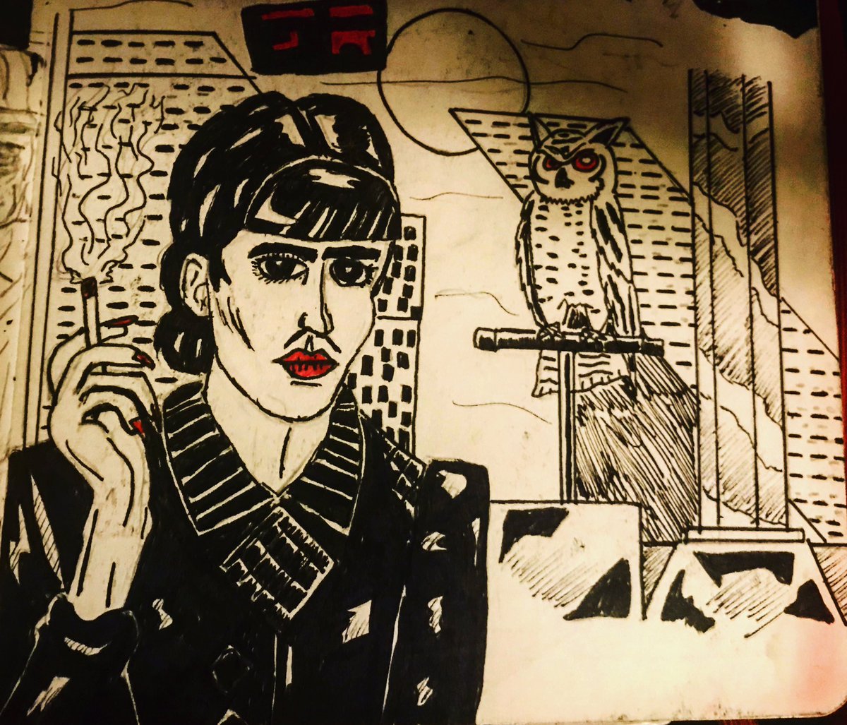 j_ro_draw's tweet photo. “Have you ever taken that test yourself?” #ink #inkdrawing #artstagram #illustration #BladeRunner #SeanYoung #Rachel #Replicant #voightkampfftest #SciFi #Pencildrawing #RidleyScott #tyrellcorporation #bladerunnermonth #sketch #DoAndroidsDreamOfElectricSheep #philipkdick #jrodraw https://t.co/o7lIJI3gDs