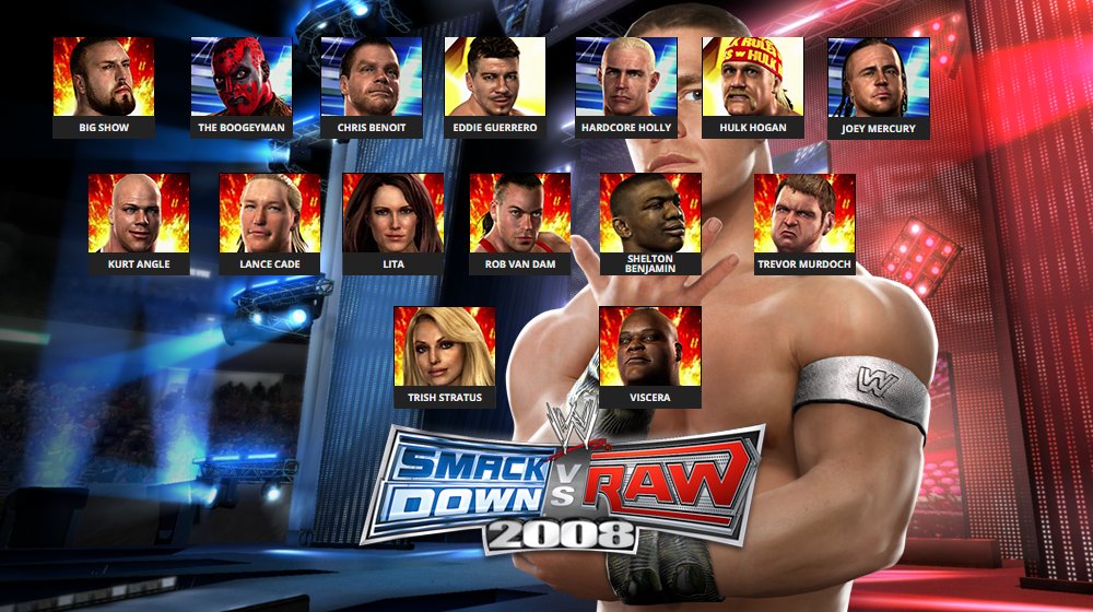 Download WWE SmackDown Vs. RAW 2008 featuring ECW PPSSPP 1