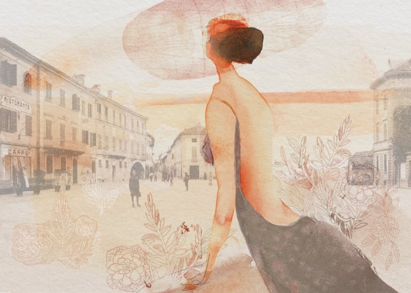 AlessandraScan4's tweet image. Un’illustrazione ad acquerello, chibace collage, per la mostra slla Galleria Gamondio! #acquerello #china #ink #in #illustration #illustrazione #illustrator #illustratore   #mostra #art #arte #exhibition #drawing #disegno #artwork #fashion #moda