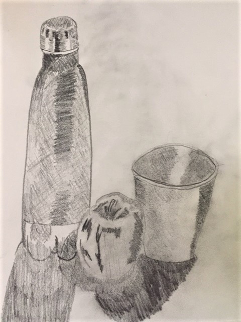 I am so impressed with the Year 7 Still life drawings so far! We've never done anything like this before in lessons - but look at Angus' strong tonal range, Eliot's ambitious composition and Joseph's attention to light on the bottle cap - very careful observation boys, well done!