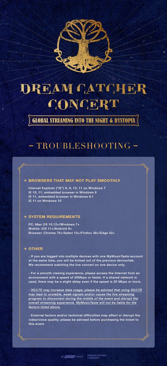 _mymusictaste's tweet photo. #DC_Streaming_IntoTheNight is happening tomorrow! 🤩

We want you to have the most enjoyable concert experience! 

So here are some troubleshooting steps we encourage you to check before the start of the concert. 🖼️👇

💜

#DREAMCATCHER #드림캐쳐 #MyMusicTaste https://t.co/CiHdipm3Pd