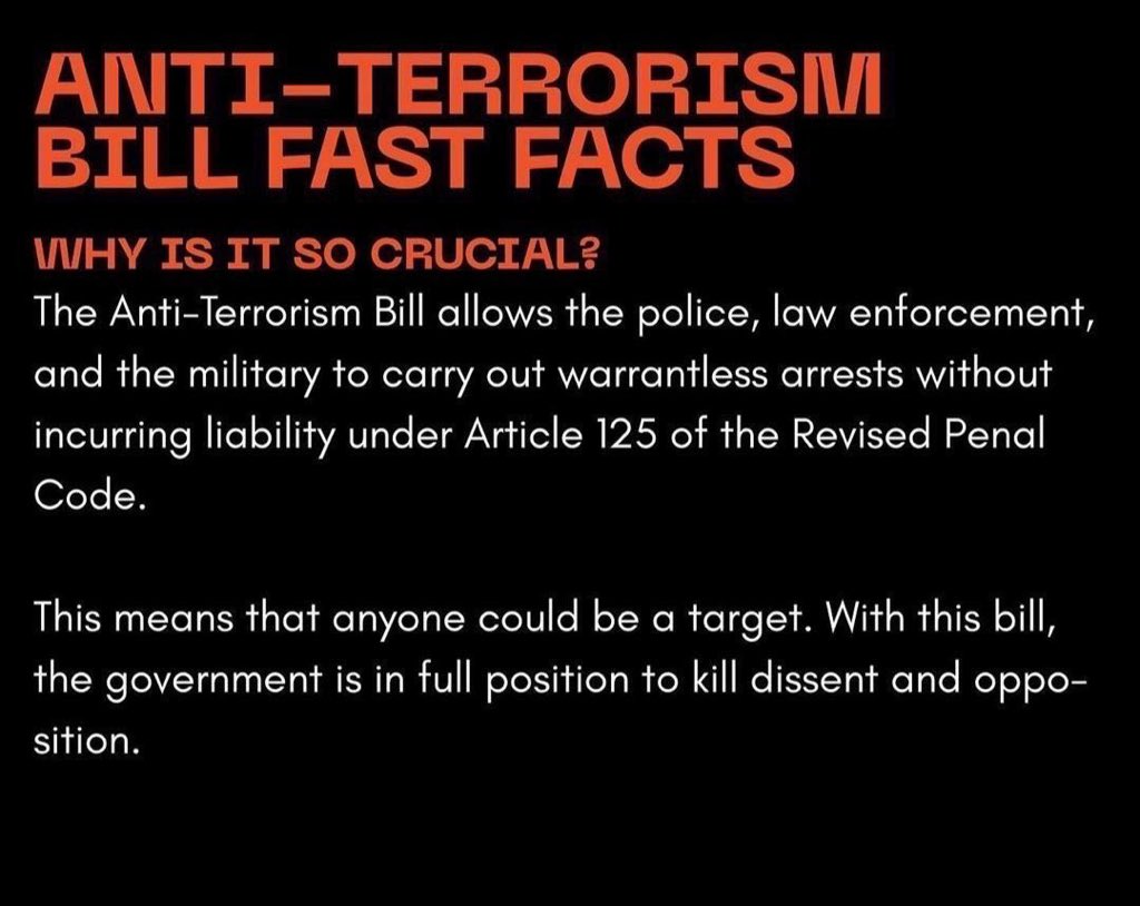 Things you need to know ctto.  #JunkTerrorBillNow