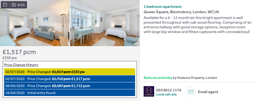 Bloomsbury, down 30% to £1,517  https://www.rightmove.co.uk/property-to-rent/property-78940531.html