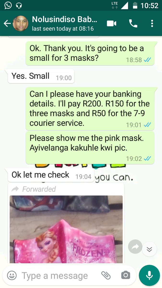 Why do people scam other people? I paid money to this girl for the masks she's selling. Up to today I haven't received any update if she has sent my parcel or. Instead she blocks me on twitter when I raise a concern  #GirlTalkZA