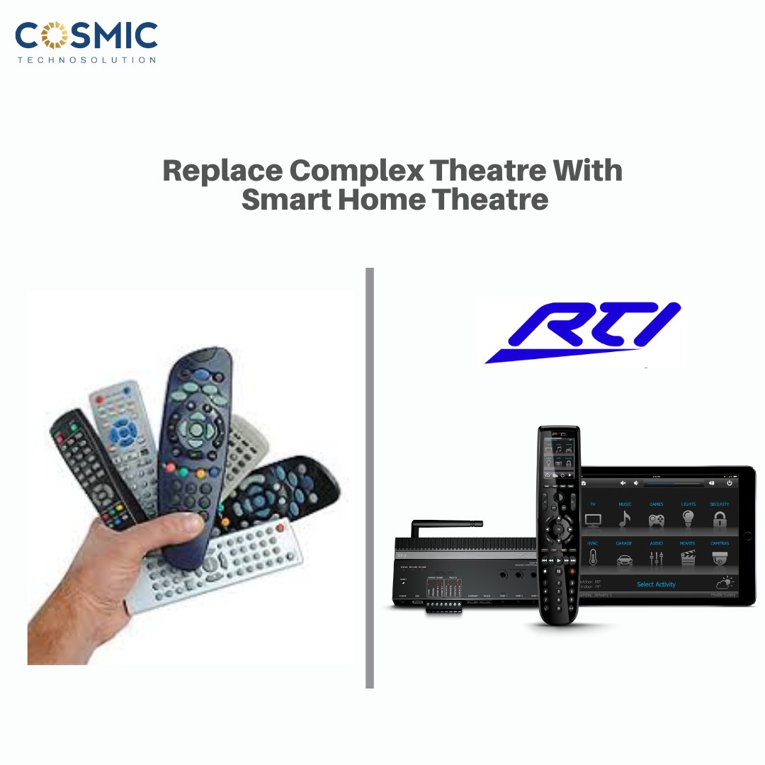 vaghelajig's tweet photo. Tired with Handling lots of remote in your home? π
Add @RTICorp to Control the Entire AV system using a single remote or SIngle App.
NO extra Wiring. No any civil work.
#homeaudio #smarthome #homeautomation #hometheatre #smartlighting #interiordesign #cosmictechnosolution https://t.co/DO1c6Zksa3