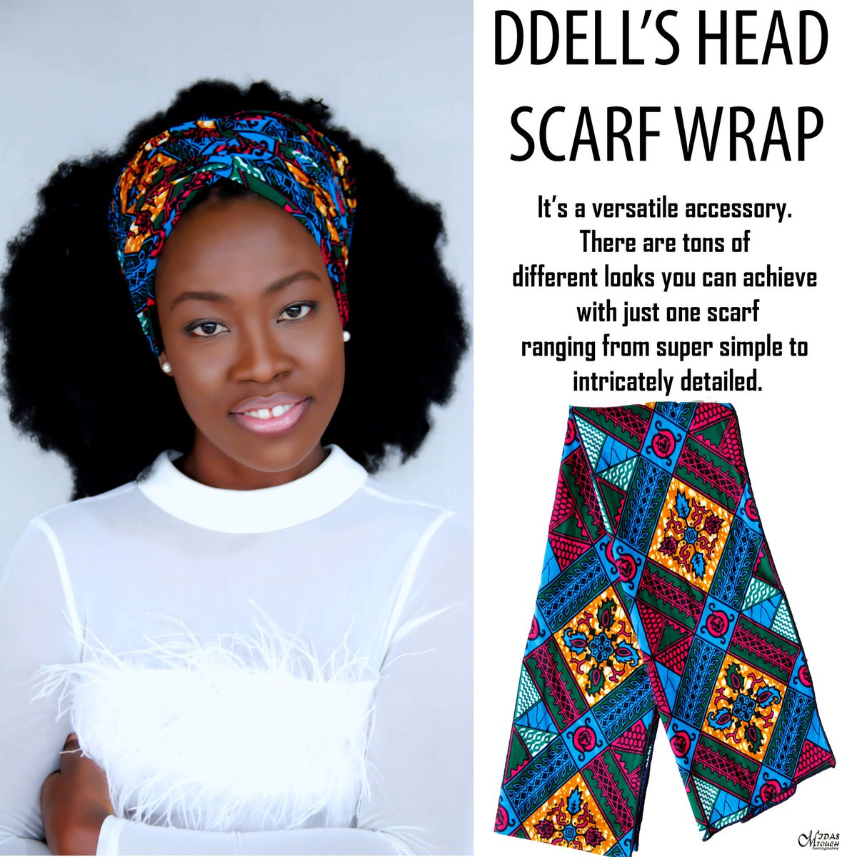 theliddelll's tweet photo. A #timeless #accessories #versatile and #fashionable. Ddell's headscarf wraps are available in different #fabrics at $4 / 20gh only. #wearTL #GhanasPride #dresstheliddell #madeinghana #madewithlove #theliddell #woman #photoshoot #model #photooftheday #photographylove #teamliddell https://t.co/Tw6UPVOJxa