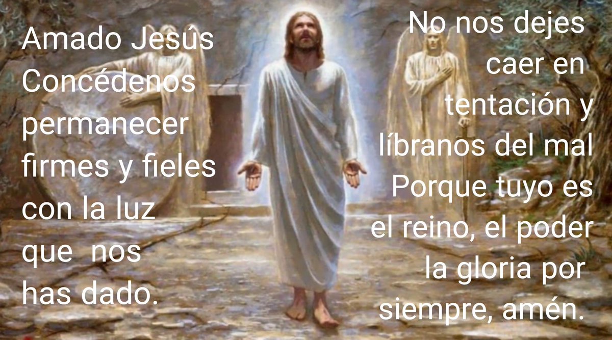 Jesusanador's tweet photo. Buenos días
Gracias Padre por un nuevo día, bendice a todos los que amo, aleja con tu santa mirada toda perturbación y líbranos de todo mal, en el nombre del Padre, del Hijo y del Espíritu Santo, amén.
#FelizViernes
#DiosTomaControl
#JesusNosAma https://t.co/06srkx5Cj6