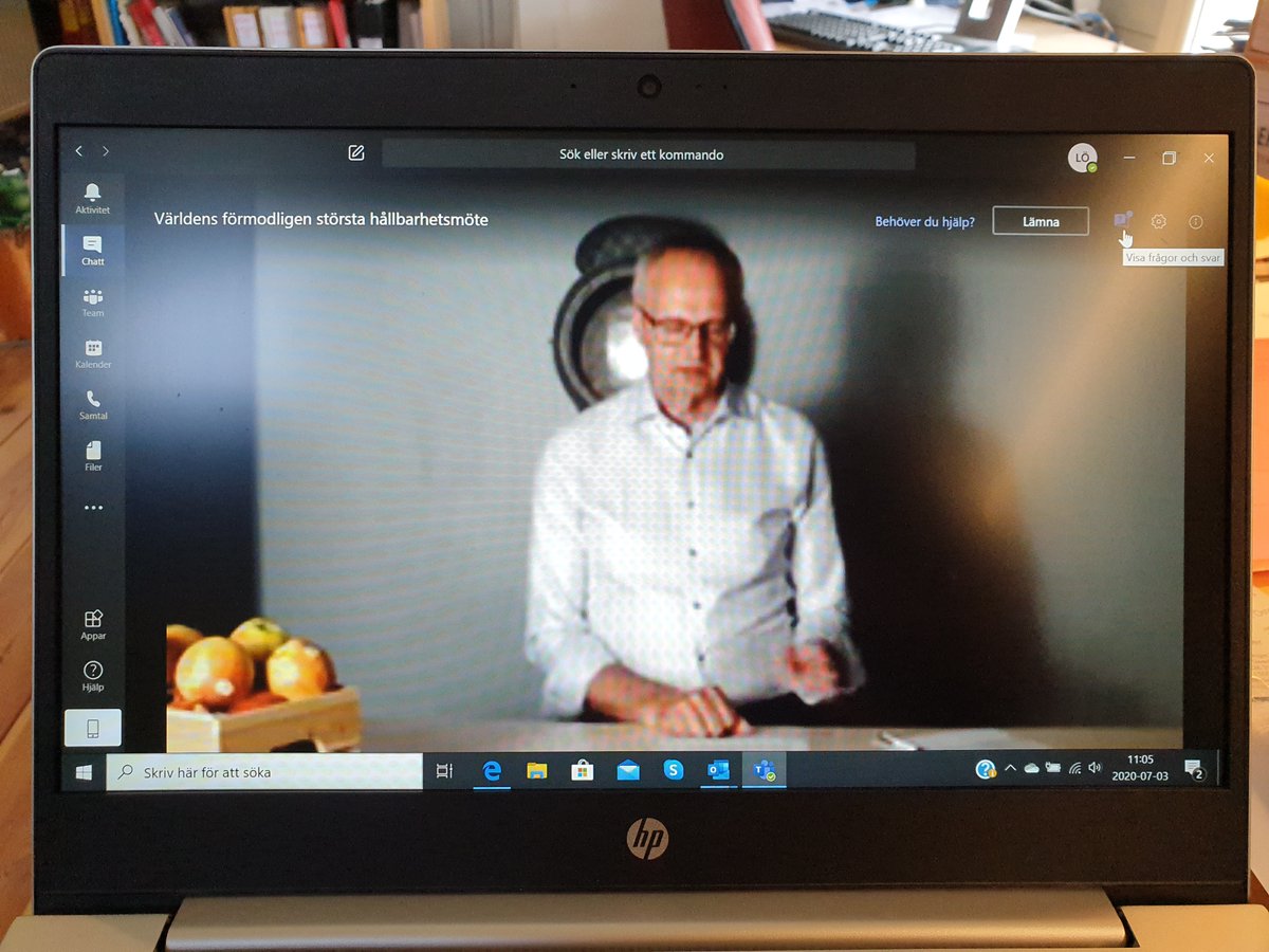 leif_oster's tweet image. Just nu genomför @LRFSverige  förmodligen världens största möte om hållbarhet. Tekniken tillåter 25.000 deltagare.
Bra att ordförande @PalleBorgstrom  direkt lyfter fram behovet av social hållbarhet i allt vi gör. Där ingår behovet av ett skogs- och jordbruk med bättre lönsamhet