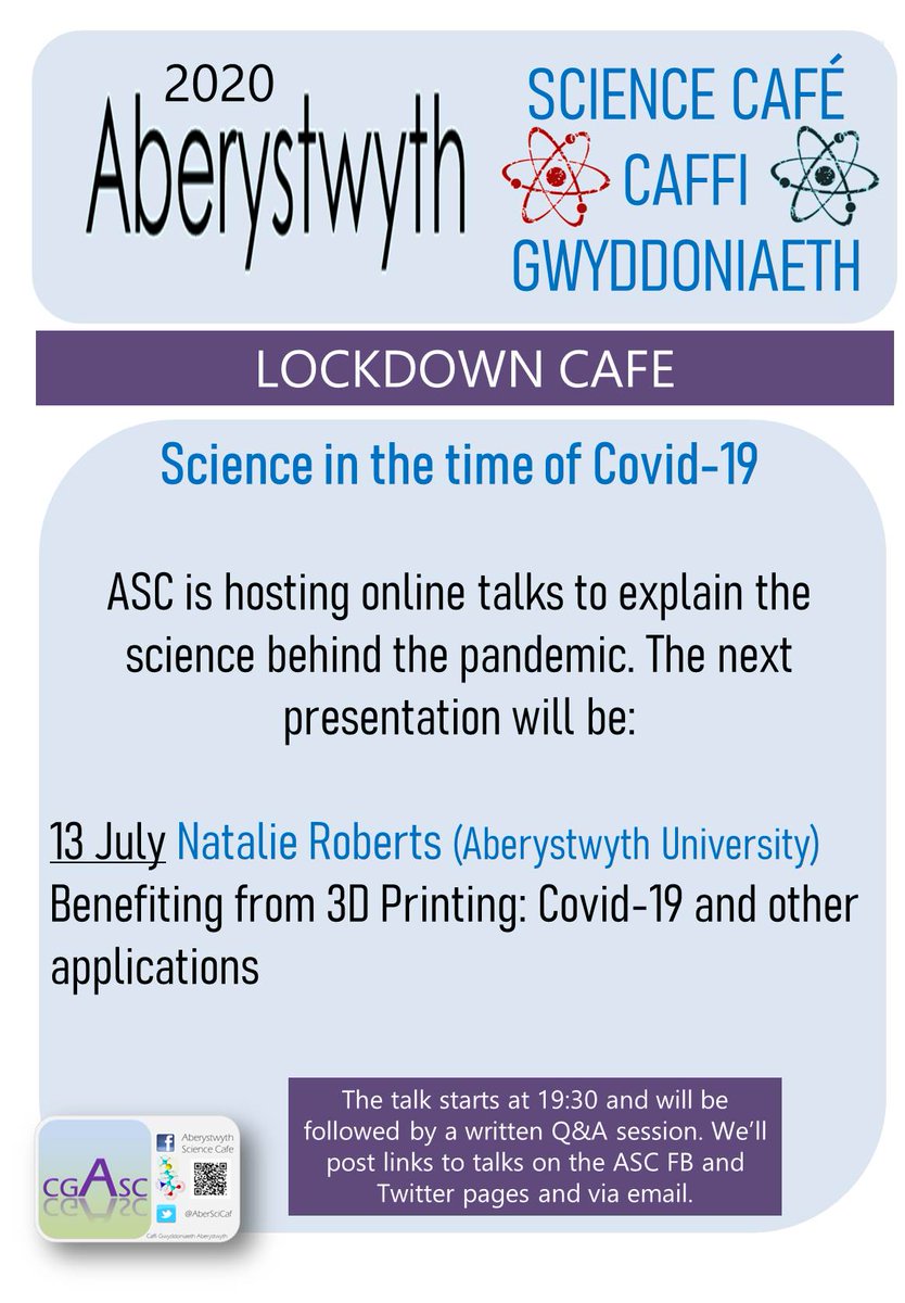 Abersci Cafe (@aberscicaf) on Twitter photo The next virtual Aberystwyth Science Cafe will be on Monday 13 July. Links to Natalie's talk and the Q&A discussion board will be posted nearer the time. <a href="/AberOnline/">Aberystwyth Online</a> <a href="/AberUni/">Aberystwyth University</a> The next virtual Aberystwyth Science Cafe will be on Monday 13 July. Links to Natalie's talk and the Q&A discussion board will be posted nearer the time. <a href="/AberOnline/">Aberystwyth Online</a> <a href="/AberUni/">Aberystwyth University</a>