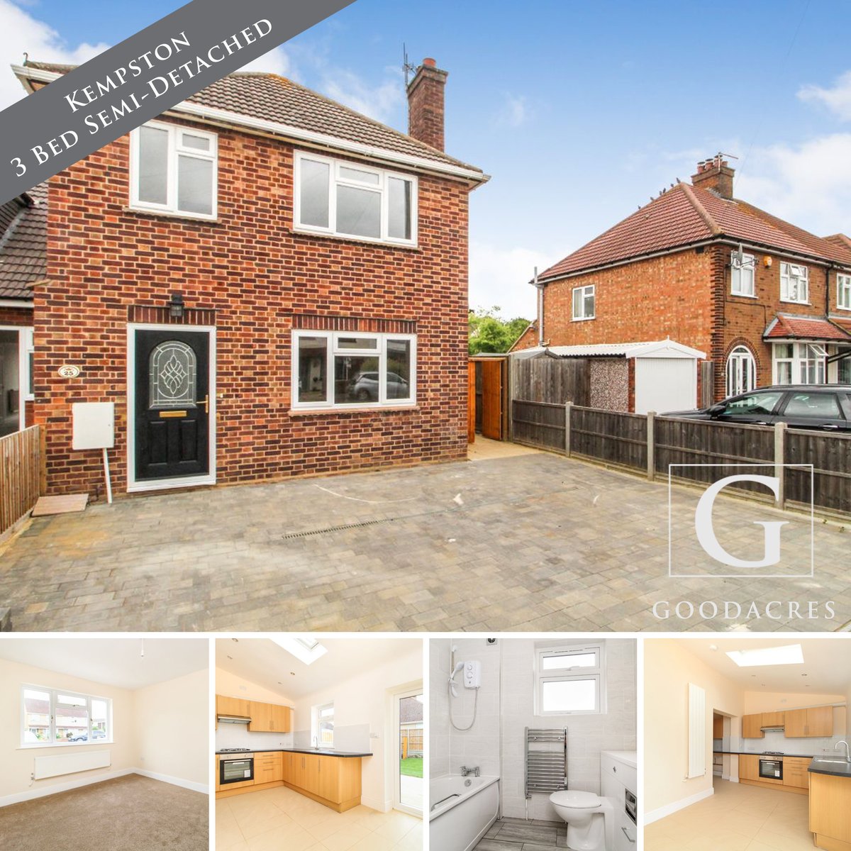 Superb 3 bedroom fully refurbished extended semi detached #property situated in the popular location of #Kempston. Externally the property offers a driveway to front plus a good sized rear garden.
Offers in Region of £280,000 ow.ly/PsWj50AmFNP