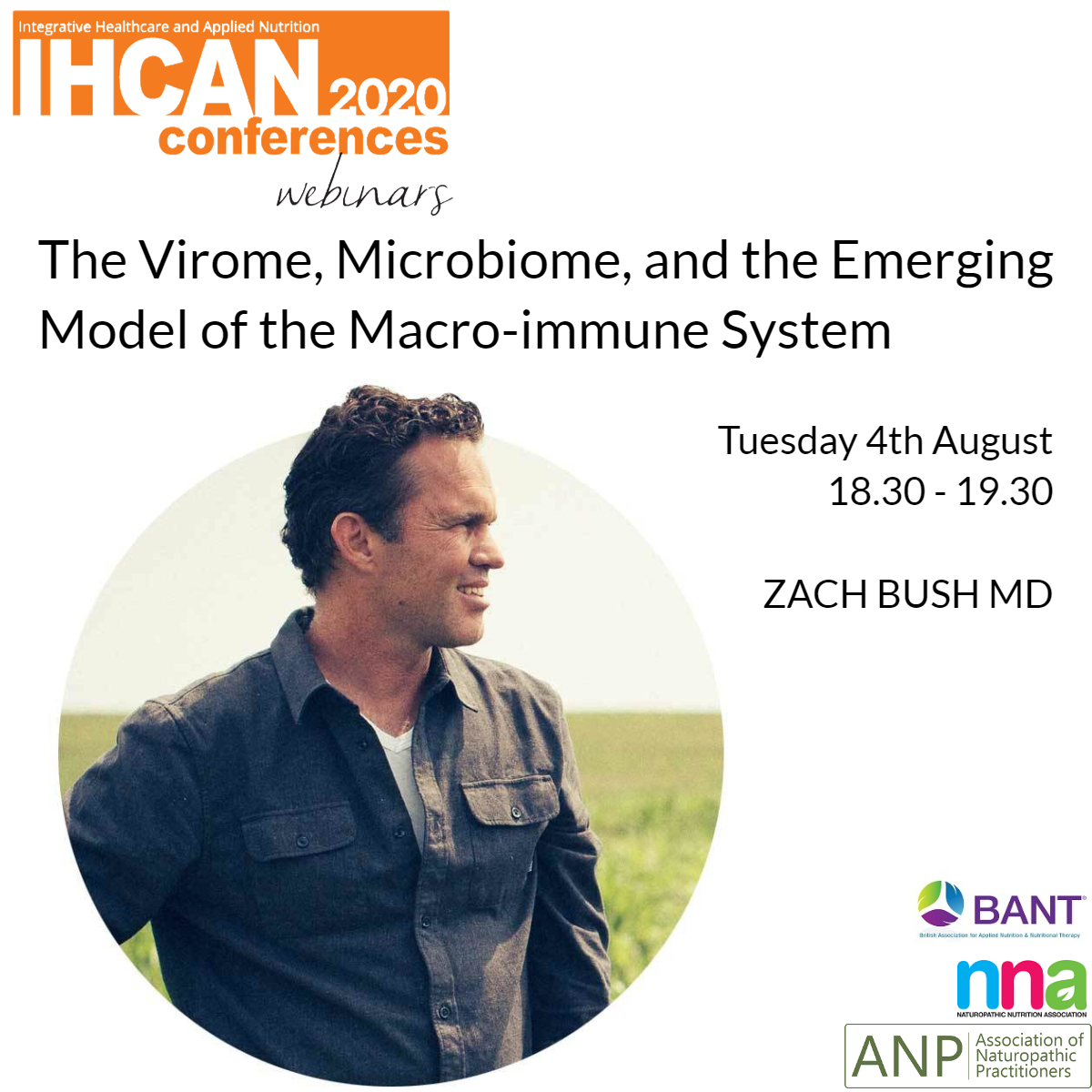 HealthBasket's tweet photo. We are excited to announce @DrZachBush will be giving a webinar exclusively for his UK audience through @IHCANconference on 4th August.
To register, please visit https://t.co/c3DVRMekfZ #microbiome #gutbrainaxis #guthealth #ionbiome #iongut #drzachbush #guthealthuk @IonBiome https://t.co/3UWB3qNG8e