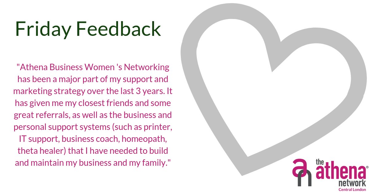 Getting feedback is very rewarding. Here is what one member had to say.
If you would like to make friends and get great referrals as well as business and personal support systems, join us!
#FridayFeedback #Reviews #AthenaCentralLondon #Magentatribe https://t.co/GYrYFnNf7M