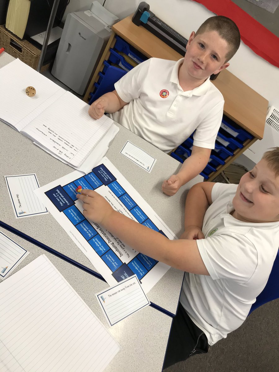 MrsGandMrsC's tweet photo. A busy morning in Willow class. Isla is enjoying retelling the story of The Colour Monster and the others are playing a game extending sentences. #descriptivesentences https://t.co/Xz6antCjDk