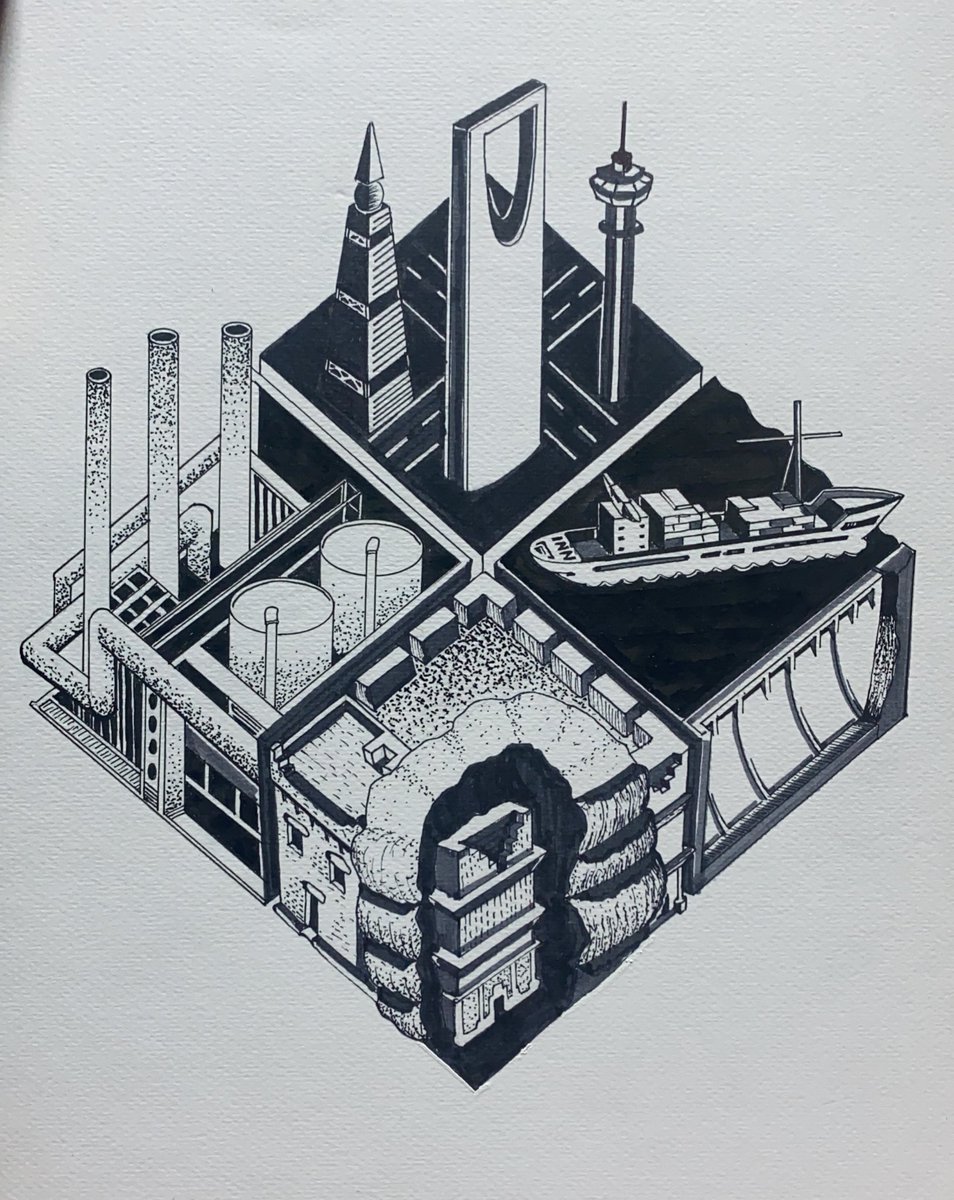 احدى رسوماتي بالقلم الأسود 
#رسم
