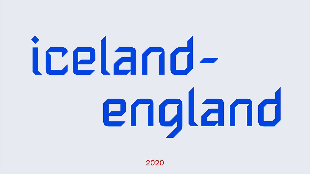 CreativeReview's tweet photo. With an angular typeface and a logo inspired by Icelandic folklore, @BrandenburgRvk's identity for @footballiceland pays homage to the country’s “fighting spirit” https://t.co/dYKodTRrRk https://t.co/yTNv0cEfHL