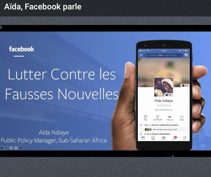 BELLOGaniath's tweet photo. @andiaye_ parle des stratégies de #Facebook pour lutter contre les #FakeNews pdt l'#EGI2020 du #FGI2020 @murielofficiel @FKOUYAMI @BeninFgi @Benin_retweet #wasexo @FawazSylvestre @numeriquebenin @PresidenceBenin @gouvbenin https://t.co/Ay238ImW6K