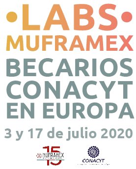 Nuestros 38 becarios Conacyt van a identificar y proponer soluciones a los problemas que está enfrentando México frente al #Covid_19, desde las ciencias sociales, humanidades, artes, ciencias exactas y la tecnología. #LabsMUFRAMEX @muframex <a href="/Conacyt_MX/">Conahcyt Consejo</a>