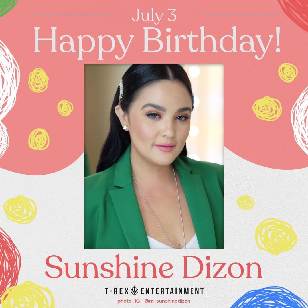 Happy birthday to you, Sunshine Dizon! 

Enjoy your special day. 