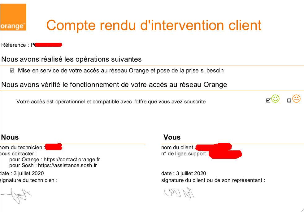 arnaudveron's tweet photo. @Orange_conseil @orange Bonjour, est-il habituel que vos techniciens se permettent de signer les comptes rendus d'intervention à la place des clients (sans même le leur avoir demandé) ? https://t.co/D2EdKFlJka
