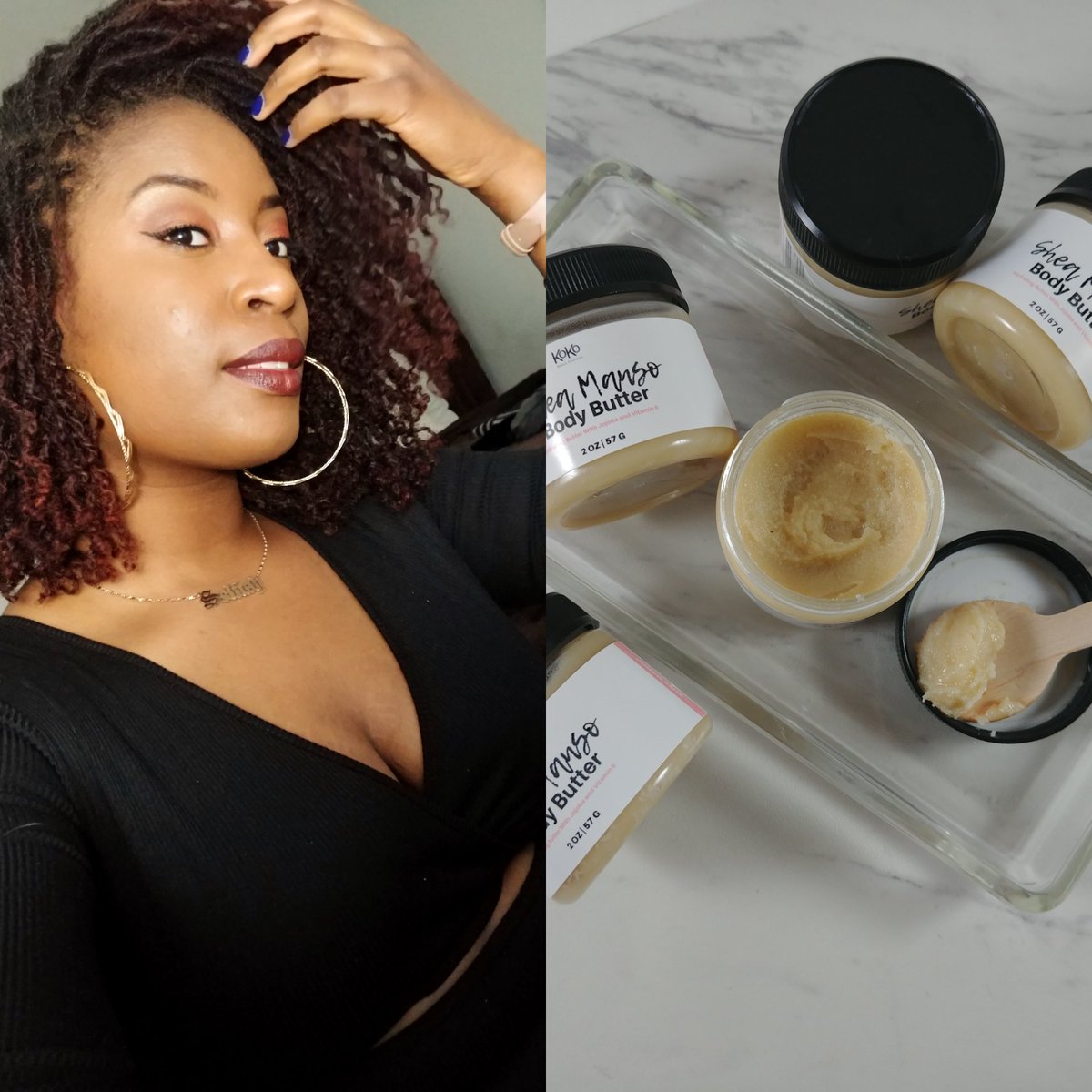 Brycreative's tweet image. All natural skincare products! Keep your skin on glow 😜 kokobeautyessentials.com
#Blackownedbusiness #skincare #skincareroutine