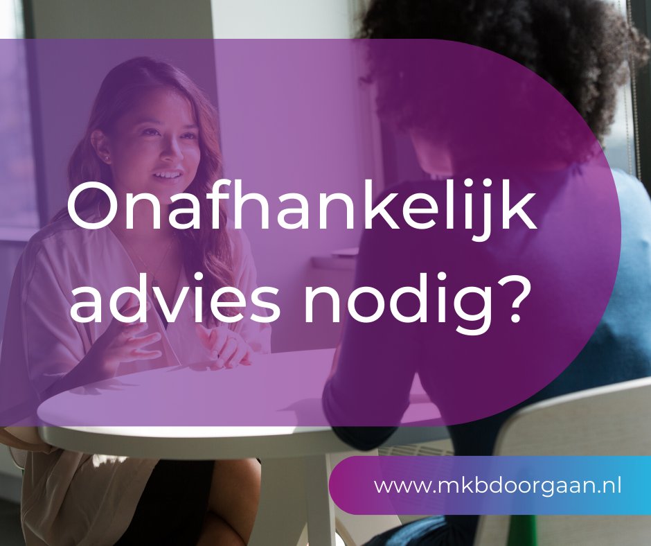 Als ondernemer heb je soms advies nodig over bepaalde zaken. Bijvoorbeeld over je ondernemingsplan, de boekhouding of de bedrijfsvorm.👨‍💻 Wij helpen je daar graag bij. ✅
Voor meer informatie en aanmelden, kijk op mkbdoorgaan.nl/nl

#ondernemersadvies #ondernemersvragen