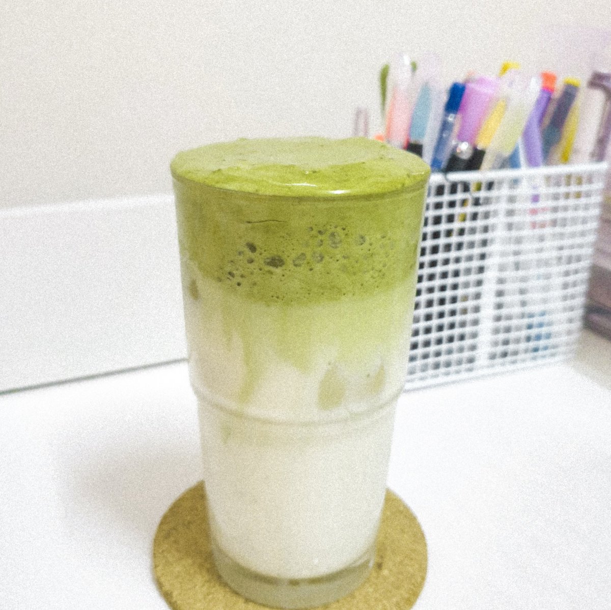 attempted dalgona matcha latte  ((I forgot this thread existed))