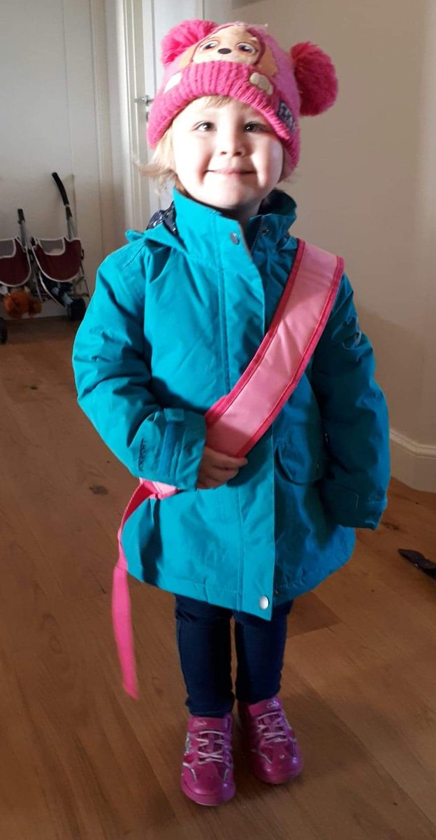 EmmaManson15's tweet photo. 1st and last day at nursery for this little learner. Thank you to everyone at Lerwick Preschool for helping her grow. Next stop P1! https://t.co/P8qyf4PvQX