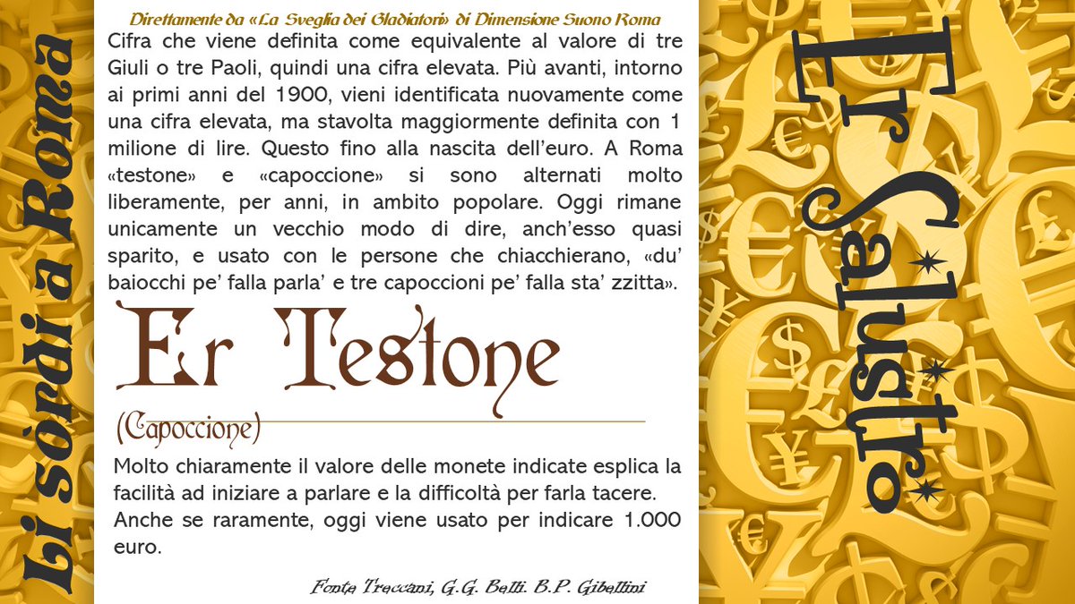 poggiamorella60's tweet photo. Testone o Capoccione, ereno sempre 'na bbella fraccata de sórdi... oggi sò bagattelle.
#testone #capoccione #dialetto #roma #romanesco #tradizione #cultura #ersalustro https://t.co/WgjQd6G0XW