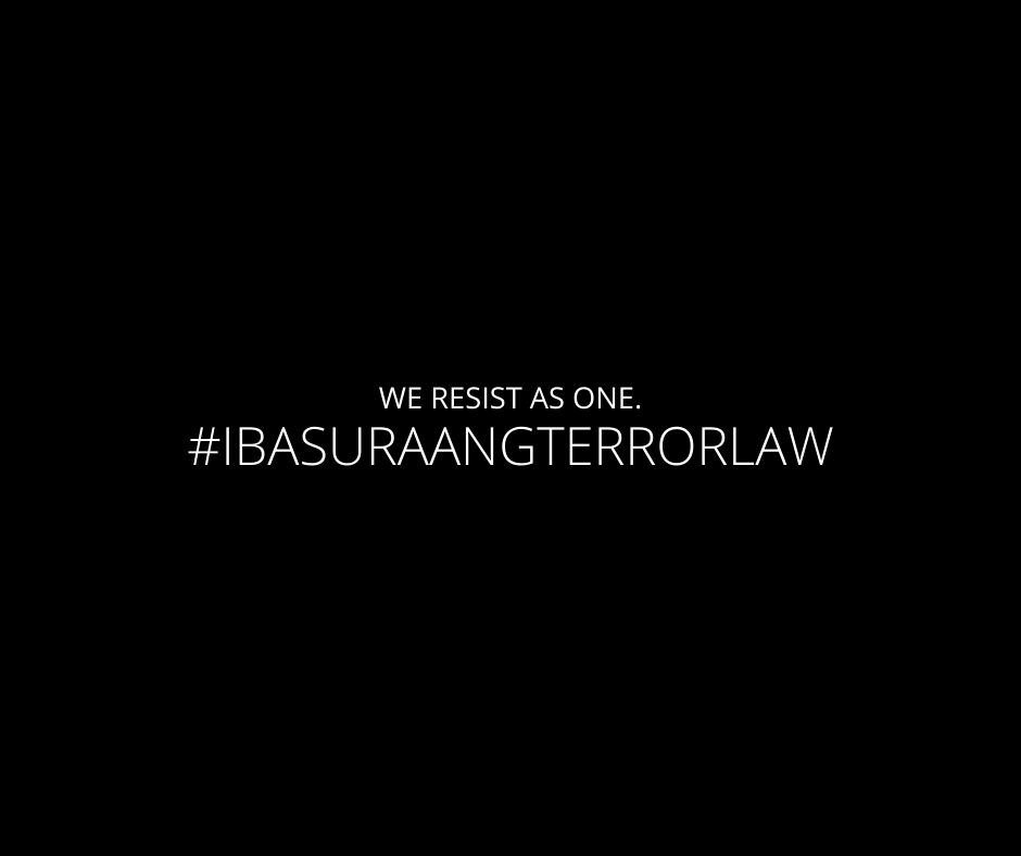 WE WILL FIGHT FOR OUR FREEDOM!

#IBASURAANGTERRORBILL
#VetoTerrorBill 
#OUSTDUTERTENOW