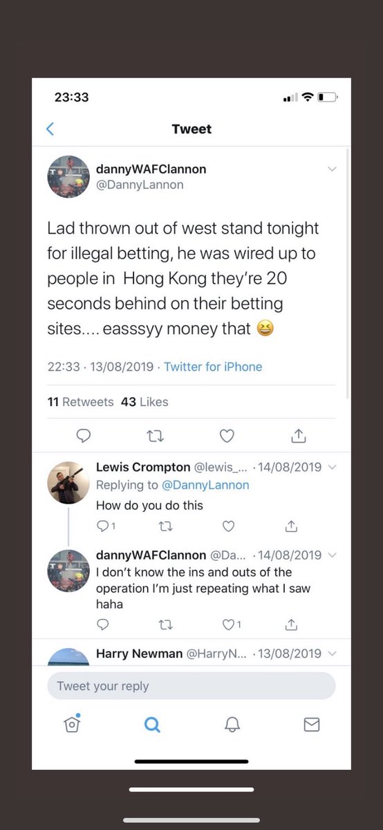 Let me now take you back to August 2019, witnesses in the stand saw somebody get thrown out of the stadium for being wired up and illegally betting. Where in the world was he wired up to? Hong Kong. There’s a history of betting scams.