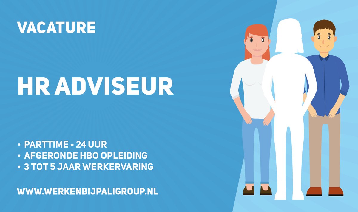 Voor onze Human Resources afdeling zijn we op zoek naar HR Adviseur. Interesse? Reageer dan snel!

bit.ly/2Zpa8XZ