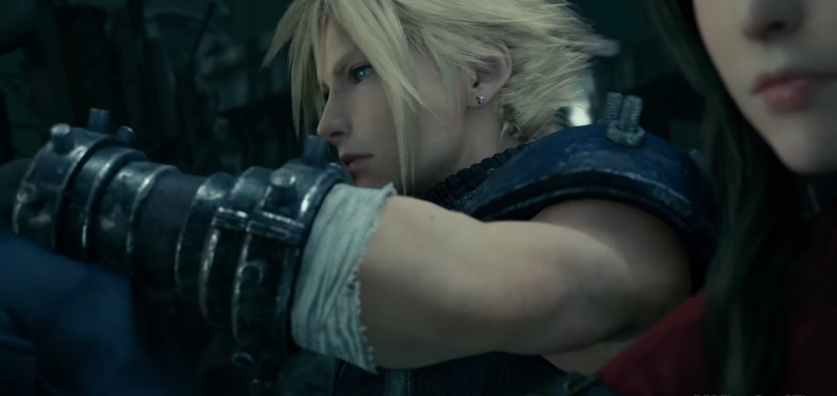 Cloud acknowledges Aerith's action and truly appreciates her for that. Look at that smile from our boy! He's slowly realizing he has found the perfect girl for him. the one who understands him and accepts him as who he is, not for what they want him to be.  #Clerith