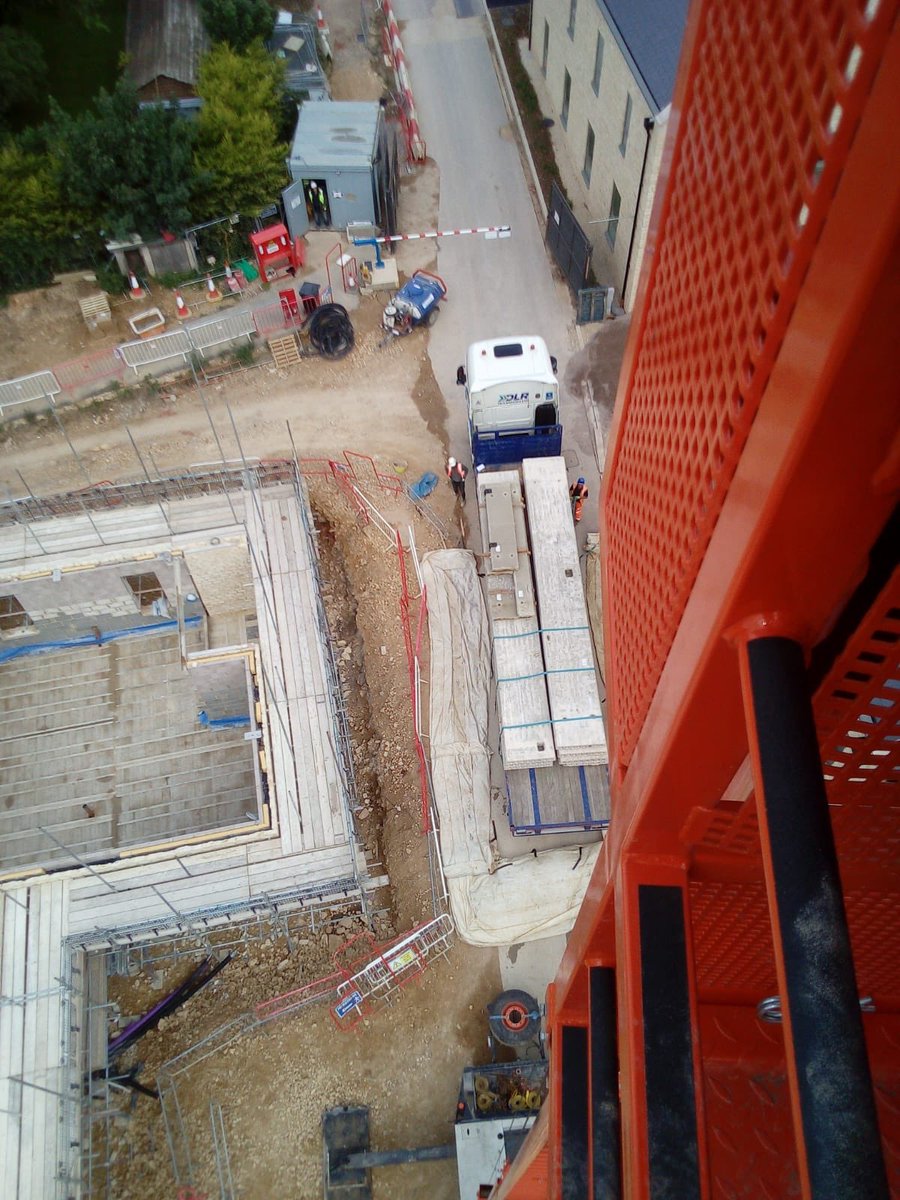 BirminghamCrane's tweet photo. The Birmingham Crane hire team are busy at beautiful Stow on the Wold this morning. Contact lifting Bison precast concrete slabs safely &amp; precisely using one of our Spierings SK1265's #BCHC #Stepnell #Bison #contractlift #lifting #Spierings #stowonthewold #construction #staysafe https://t.co/lDHNuSJBBx