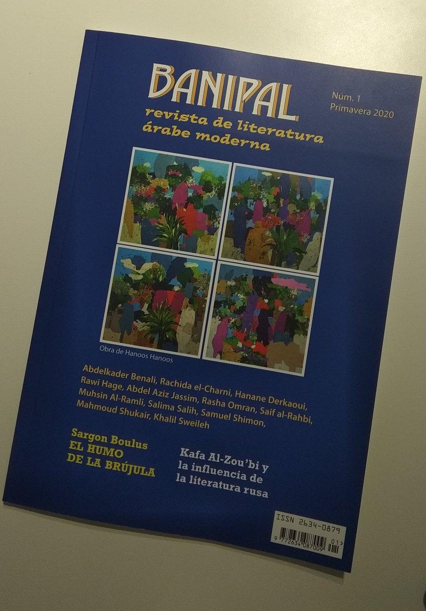 calitmeub's tweet photo. La nueva voz de #Banipal. Le damos la bienvenida a la #revistabanipal que empieza a acoger la #literaturaárabe moderna en lengua castellana. @BanipalMagazine https://t.co/gOluRLL2KR