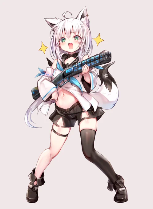 お納めください…(  ˘ω˘ ) #絵フブキ 