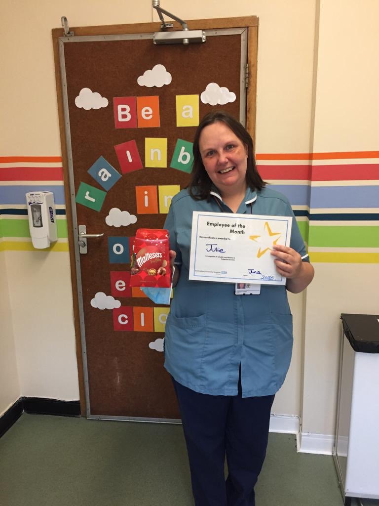 Main Outpatients NUH (@nuhoutpatients) on Twitter photo Our employee of the month for June is Julie! Julie has put in so many hours of her own time working on our staff room project. 🌈❤️💜 Well done Julie! <a href="/pamdoherty1967/">Pam Doherty</a> <a href="/ACD_NUH/">NUH Ambulatory Care Division</a> @TeamNUH <a href="/LieslSmith2/">Liesl Smith</a> <a href="/hourd_lorraine/">Lorraine Hourd</a> Our employee of the month for June is Julie! Julie has put in so many hours of her own time working on our staff room project. 🌈❤️💜 Well done Julie! <a href="/pamdoherty1967/">Pam Doherty</a> <a href="/ACD_NUH/">NUH Ambulatory Care Division</a> @TeamNUH <a href="/LieslSmith2/">Liesl Smith</a> <a href="/hourd_lorraine/">Lorraine Hourd</a>