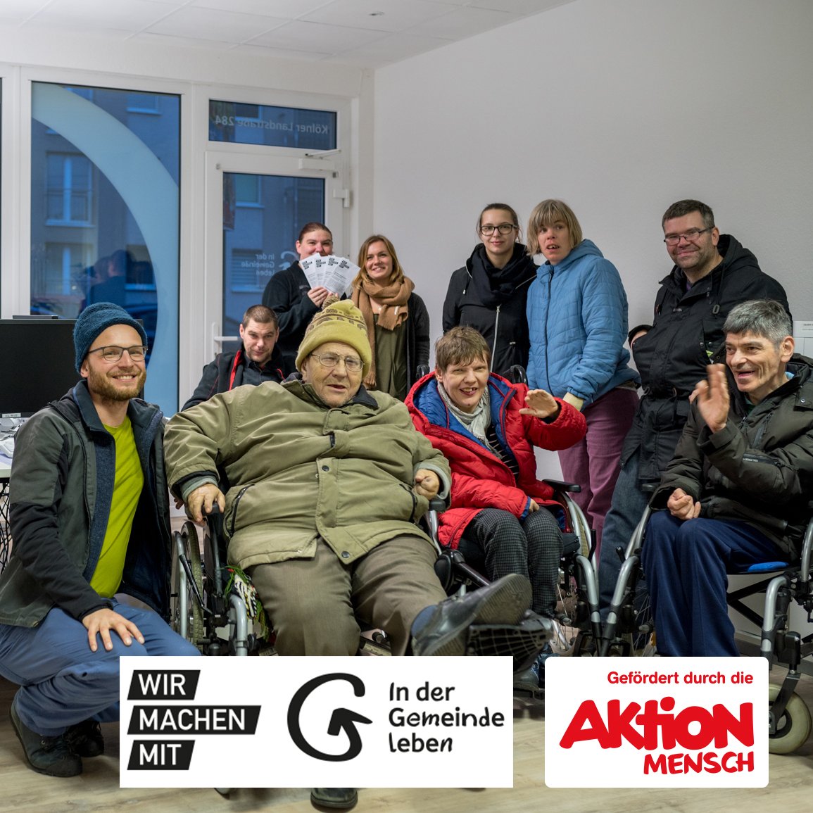 wir_machen_mit's tweet photo. Die @aktion_mensch hat unseren Antrag zur Etablierung des Projekts „Wir machen mit!“ bewilligt! Herzlichen Dank dafür, dass wir uns weiterhin gemeinsam für #Inklusion uns #Barrierefreiheit stark machen können! @Diakonie_DDorf @Bethel_Aktuell #TeamIGL https://t.co/W9gKuJpt0d
