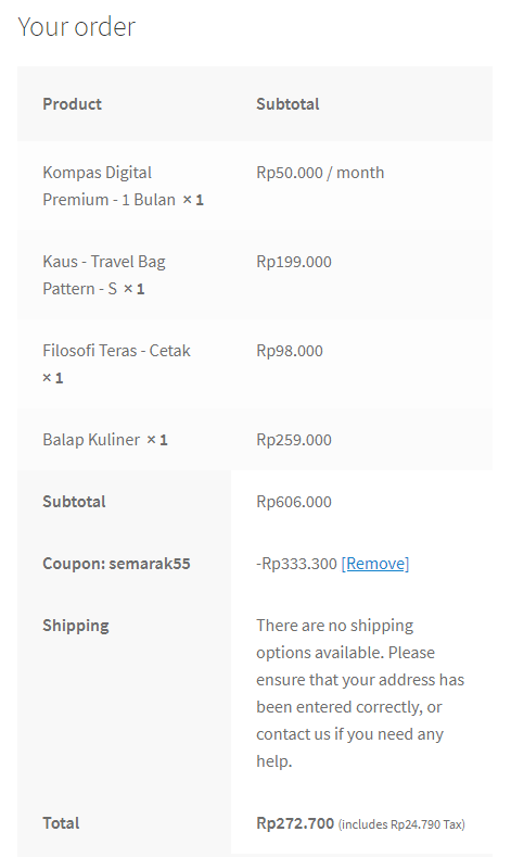 Buat kalean yg
- sering perlu ngecek epaper Kompas
- masih blom punya Filosofi Terasnya <a href="/newsplatter/">Henry Manampiring</a> 
- pengen jajan T-shirt dari artwork <a href="/risangdaru/">risangdaru</a> <a href="/maskrib/">Maskrib</a> <a href="/gambarnana/">Kathrinna Rakhmavika</a> 

gerai.kompas.id lagi ada diskon 55%!!
Mayan bgt sih. Langganan KDP sebulan jadi tinggal Rp750/hari.