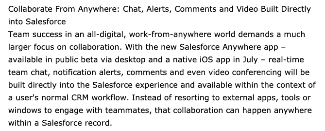 7/Salesforce has consequently decided to offer customers this...