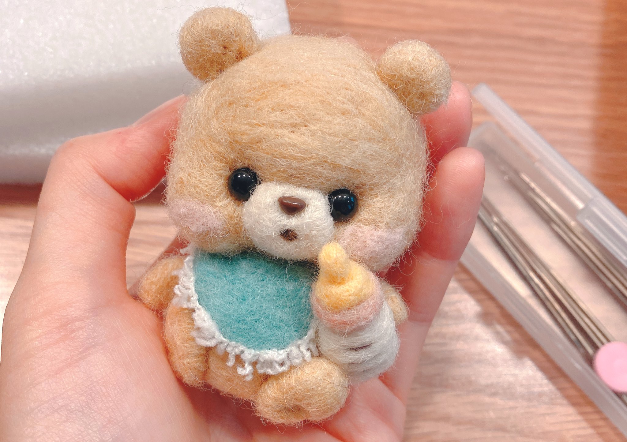 くまこ♪モルモットちゃん2匹 羊毛フェルト ハンドメイド くまこ様専用♪モルモットちゃん2匹 羊毛フェルト ハンドメイド