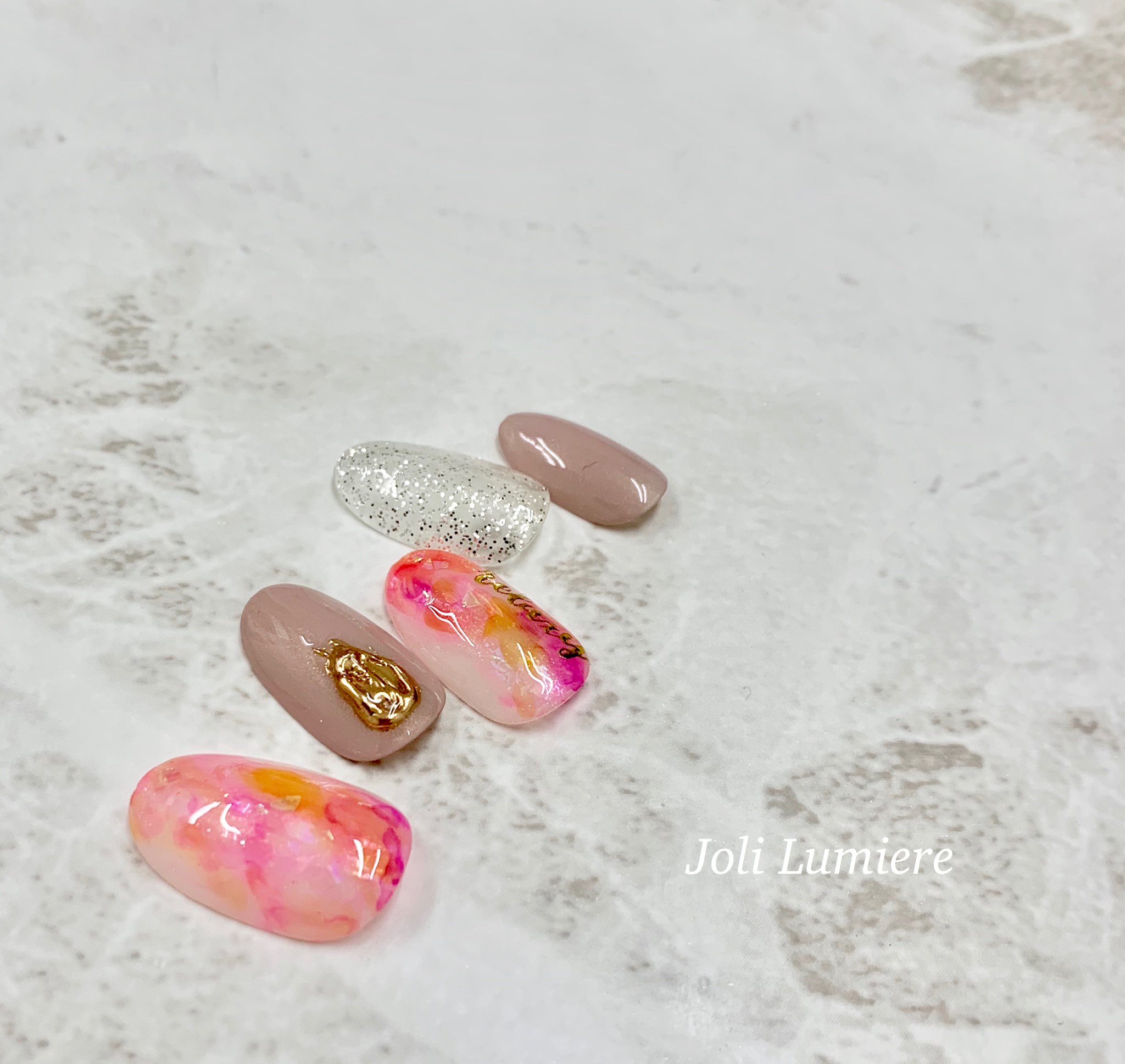 Joli Lumiere 新作デザイン 八王子ネイルサロン Joli Lumiere インクネイル ジェルネイル ミラーネイル シェルネイル リキッドネイル スニーズガード設置 コロナ対策 夏ネイル 定額デザイン Nailstagram Nail T Co