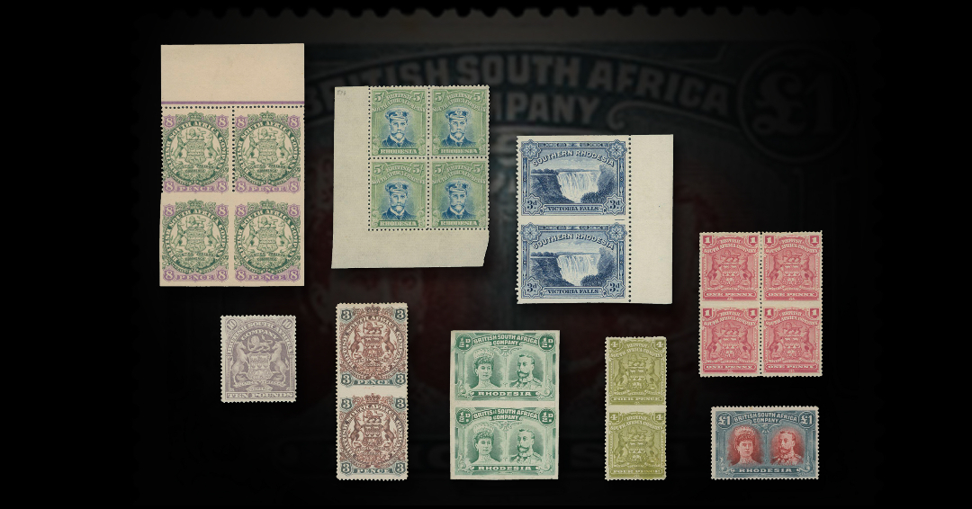 SpinkandSon's tweet image. An excellent selection of the Rhodesias unfolded in Part XII of our regular 'Lionheart' - Collection of British Empire auction taking place on 15th July in London!
Keep an eye on our auction calendar, it’s pretty busy!
ow.ly/OSzX50AhMjo

#spink_auctions #philately #stamps