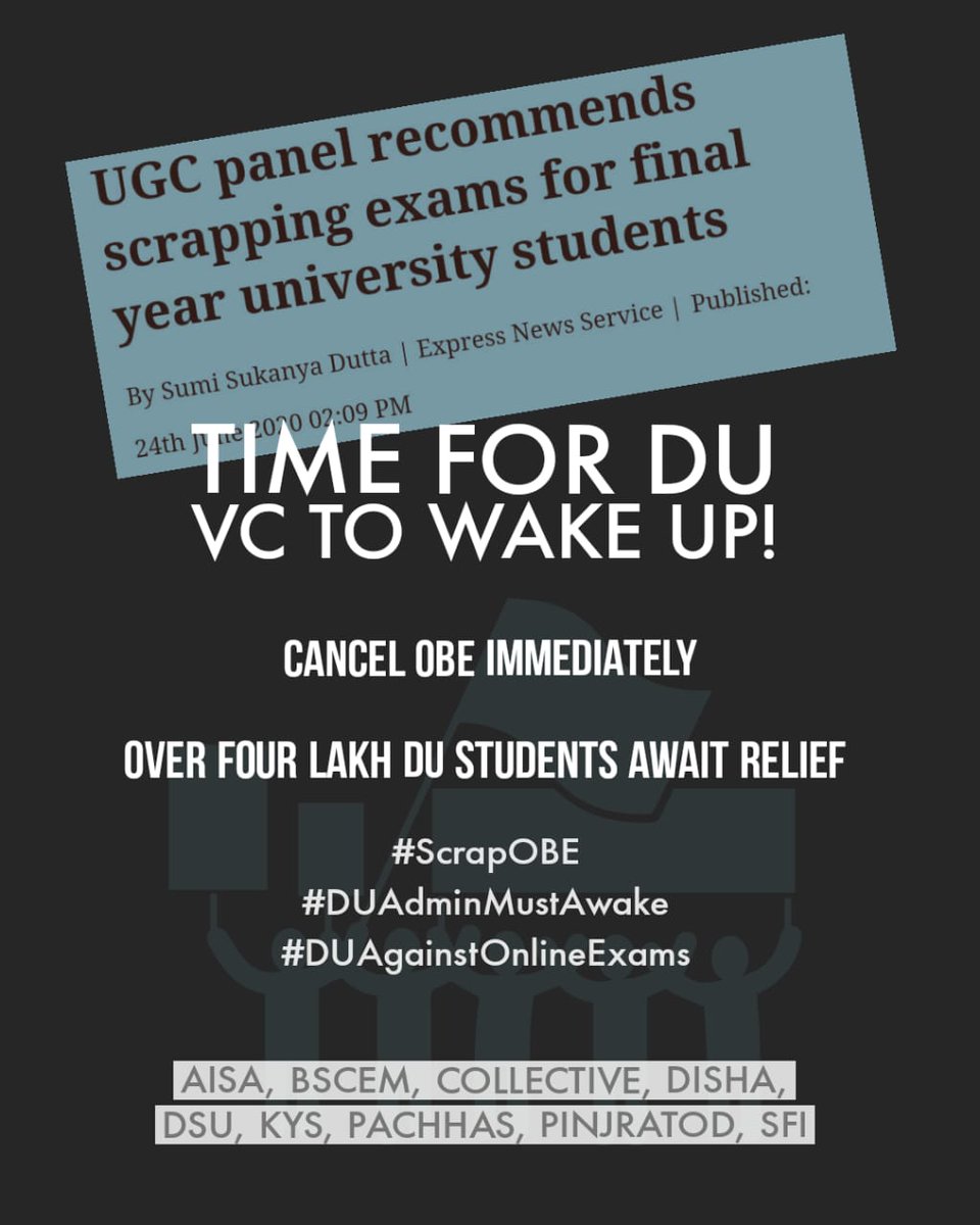 Rajveer88724's tweet photo. #DuAgainstOnlineExam
#ScrapOBE
#DUAdminMustAwake!
#NoExamsInCovid
#bsCEM https://t.co/HwrqVWw12P