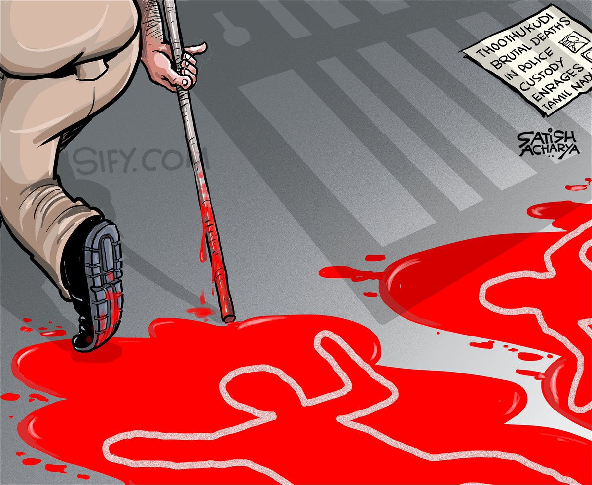 .<a href="/satishacharya/">Satish Acharya</a> cartoon on #JusticeforJayarajAndFenix